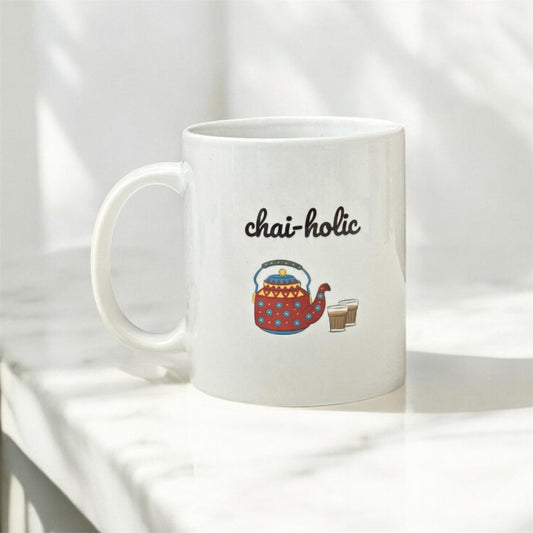 Chai-holic – 11oz Ceramic Mug | Funny Tea Lover Gift